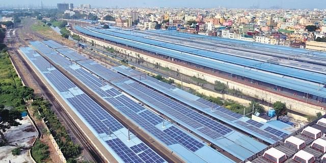 Rooftops of Chennai’s MGR Central station’s buildings have been powered with 1.5 MW capacity solar panels to fulfill requirements during daytime 