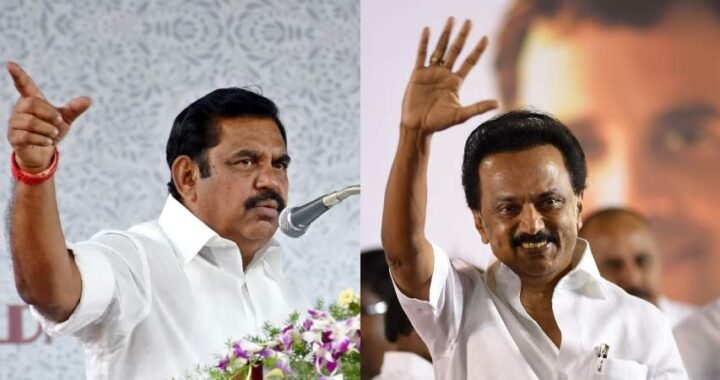 Tamil Nadu CM Edappadi K Palaniswami (L) and DMK chief MK Stalin