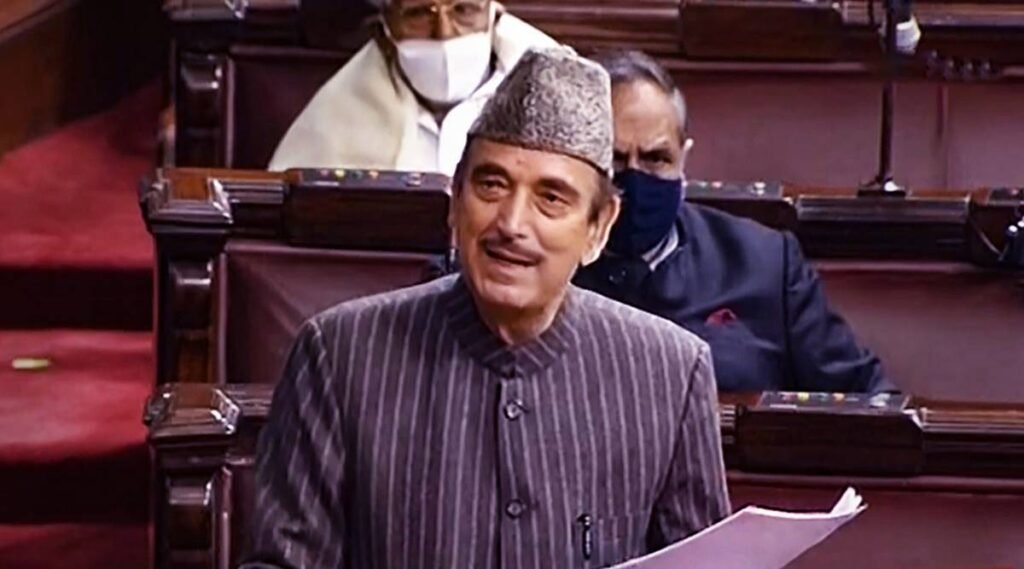 Congress MP Ghulam Nabi Azad speaks at Rajya Sabha during the ongoing Budget Session of Parliament, in New Delhi.